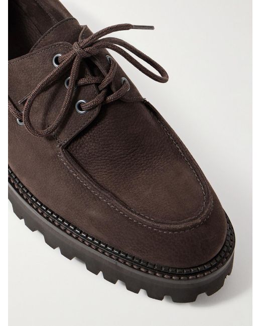John Lobb Tide Bootsschuhe aus Nubukleder in Brown für Herren