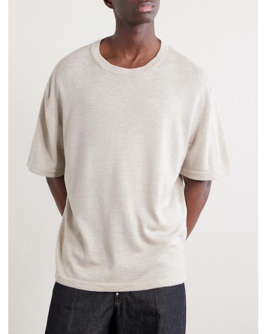 The Elder Statesman White Lenny Ribbed Wool for men
