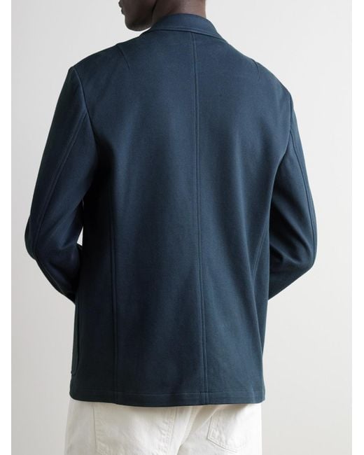 Rag & Bone Blue Butler Cotton-blend Piqué Blazer for men