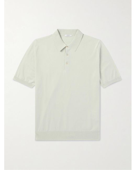Boglioli White Cotton Polo Shirt for men