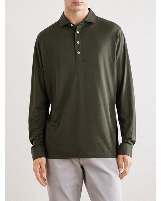 Peter Millar Green Ashby Cotton-jersey Polo Shirt for men