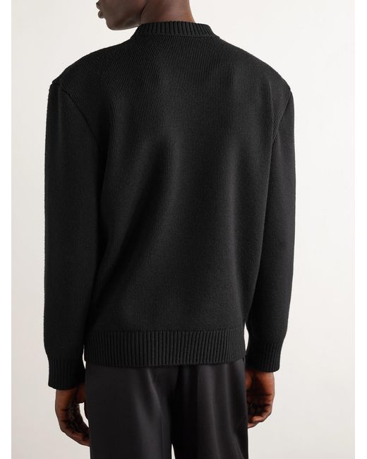 Bottega Veneta Black Round-Neck Knitwear for men