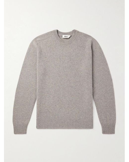 Altea Gray Wool And Cashmere-Blend Sweater for men
