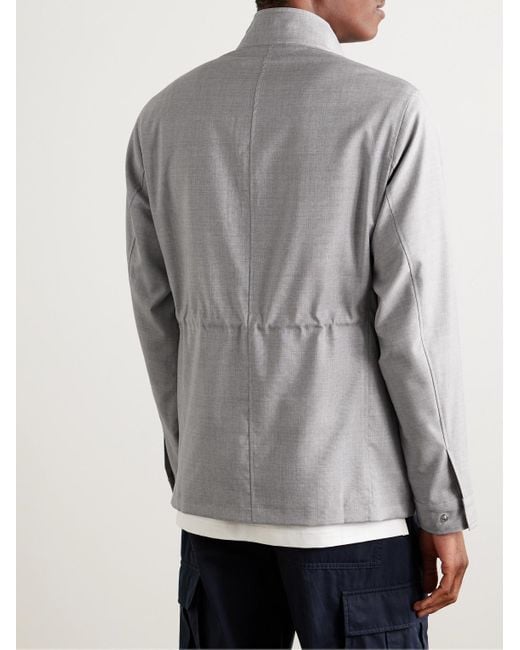 Peter Millar Gray Excursionist Lite Wool Jacket for men