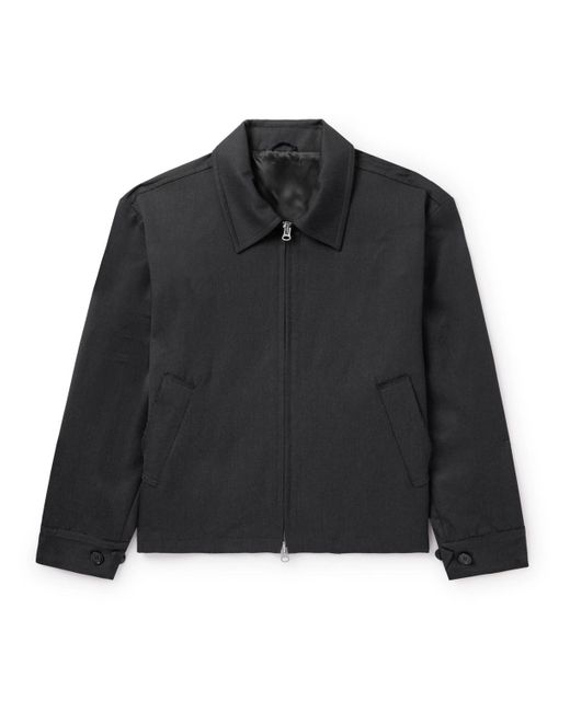 mfpen Black Mail Wool-Twill Jacket for men