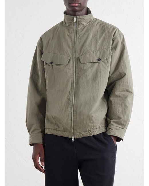 Second Layer Green Vet Cotton-Blend Ripstop Jacket for men