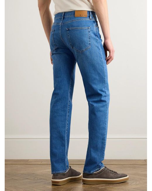Loro Piana Blue Quarona Straight-Leg Jeans for men