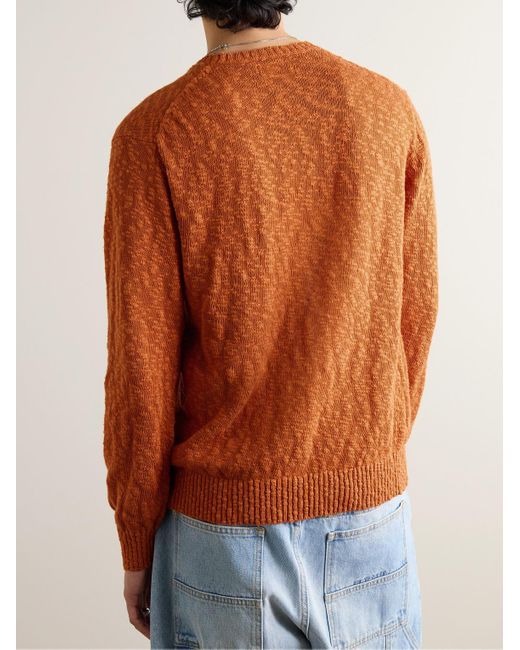 Beams Plus Pullover aus einer Baumwollmischung in Brown für Herren