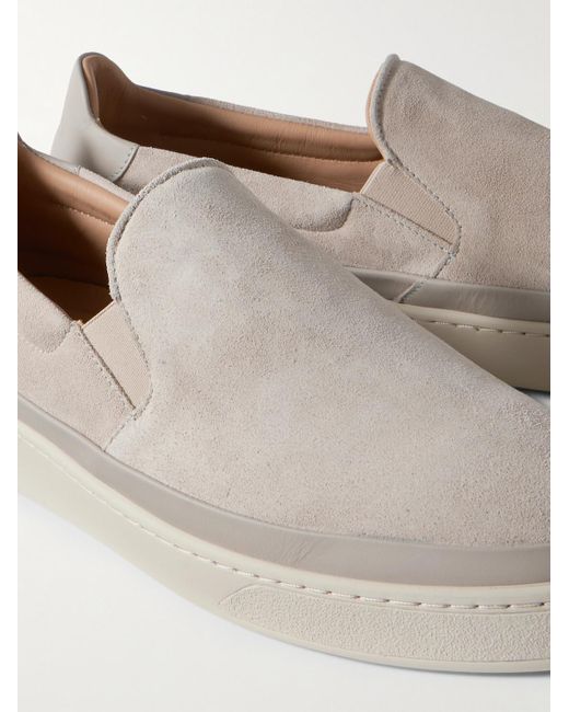 Sneakers Slip-On di Mulo in Natural da Uomo