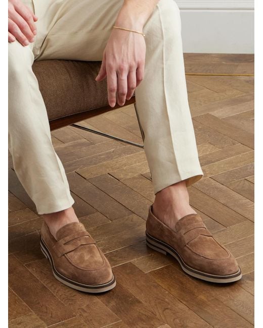 Mocassini di Brunello Cucinelli in Brown da Uomo