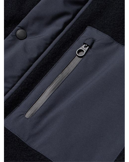 Loro Piana Blue Apo Panelled Storm System® Cashmere-jersey Hooded Ski Jacket for men