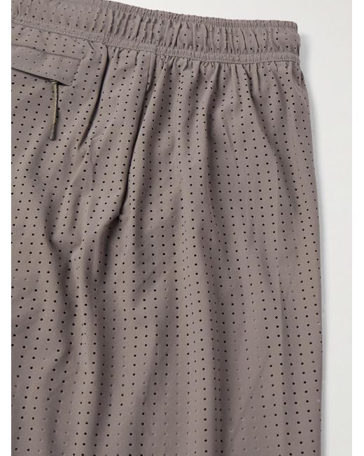 Satisfy Gray 5&Quot; Straight-Leg Logo-Appliqu&Eacute;D Space‑O&Trade;Jersey Shorts for men