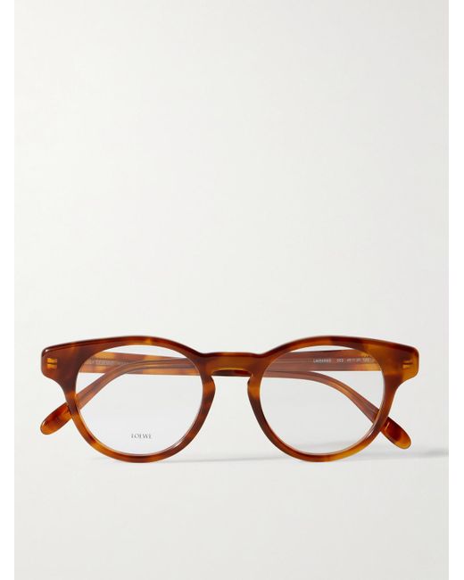 Loewe Brown Round-Frame Acetate Optical Glasses for men