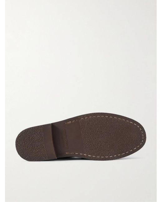 Officine Creative Brown Balfron Flexi 001 Brushed-Suede Loafers for men