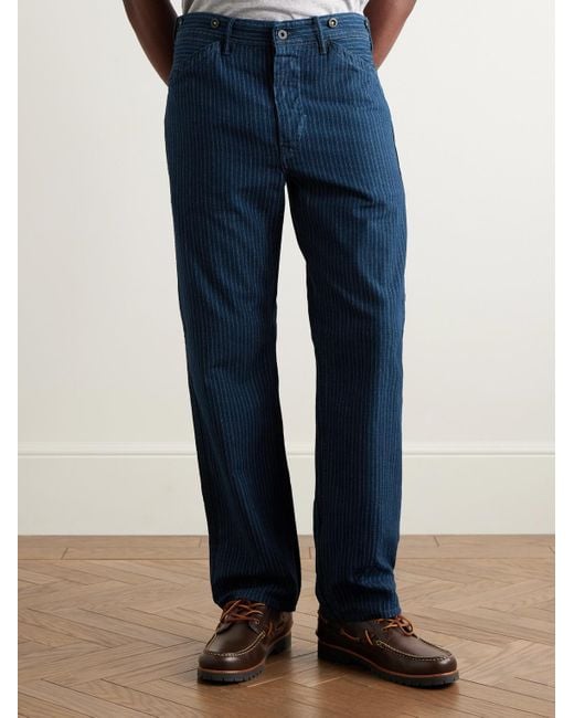 Pantaloni A Gamba Dritta di RRL in Blue da Uomo