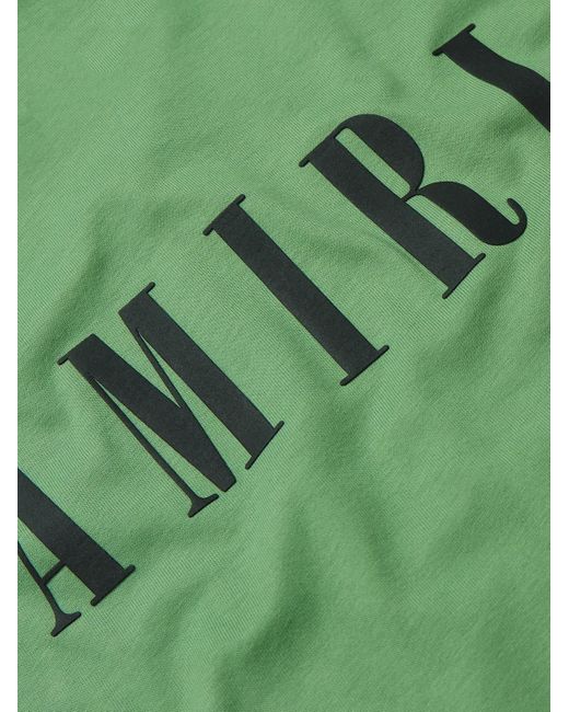 Amiri T-Shirt aus Baumwoll-Jersey mit Logoprint in Green für Herren