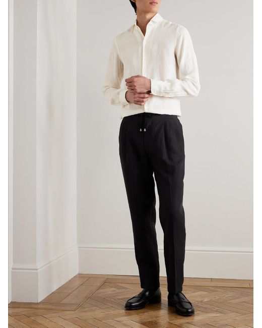 De Petrillo Natural Linen Shirt for men