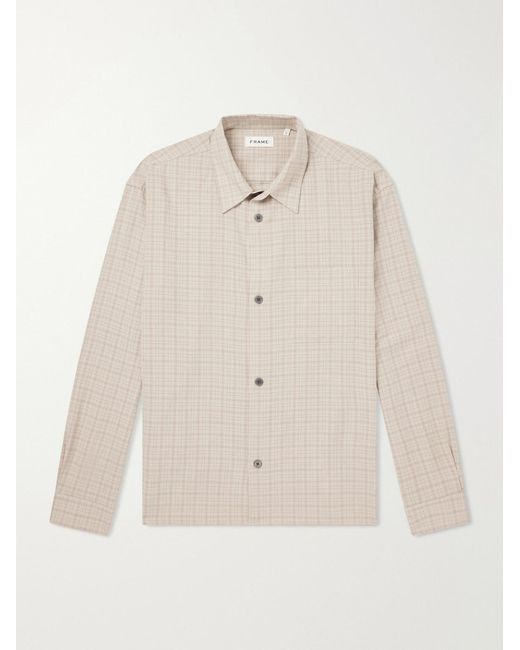 FRAME Natural Checked Woven Shirt for men