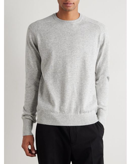 Sid Mashburn White Cashmere Sweater for men