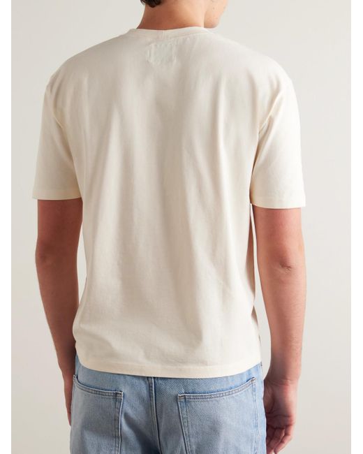Drake's Natural Hiking Slim-fit Cotton-jersey T-shirt for men