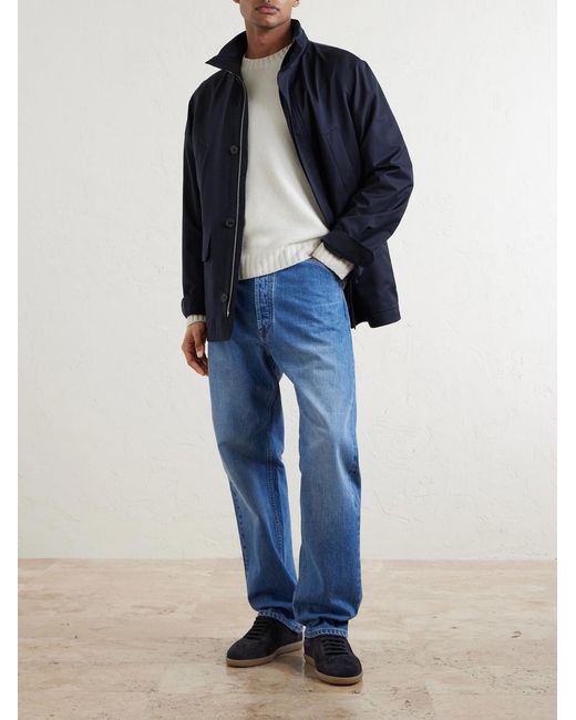 Zegna Blue Motorin 250Cc Shell Jacket for men