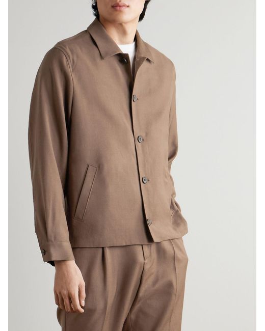 Sunspel Brown Virgin Wool-twill Jacket for men