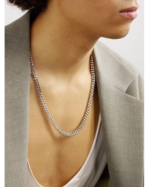 John Hardy Black Sterling Curb Chain Necklace for men