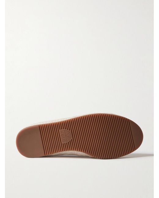 Mulo Espadrilles aus Veloursleder in Natural für Herren