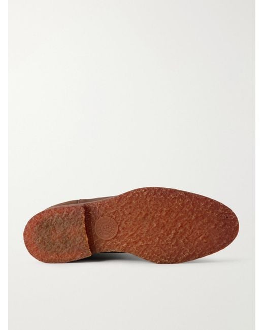Mr P. Brown Suede Chelsea Boots for men