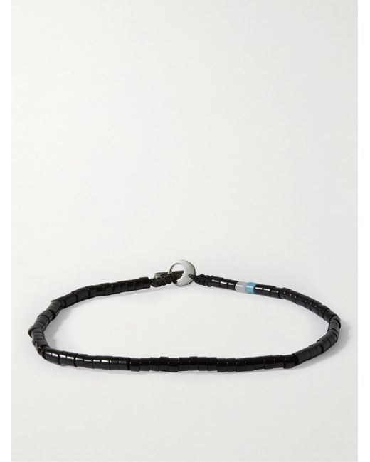 Miansai Black Zane Silver Onyx Bracelet for men