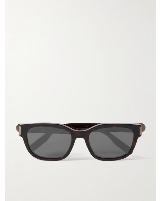 Dior Gray Cd Icon S1I Havana Geometric Acetate Sunglasses for men