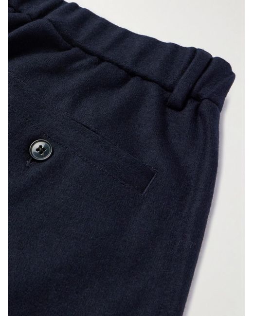 Sunspel Blue Casely-hayford Straight-leg Wool Suit Trousers for men