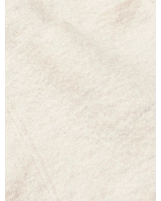 NN07 White Jonas 6398 Brushed Merino Wool Overshirt for men