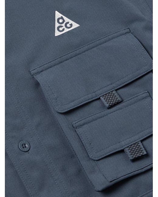 Nike ACG Devastation Trail Hemd aus "Dri-FIT UV"-Material in Blue für Herren