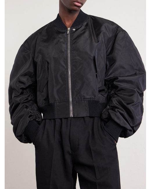 Rick Owens Blue Secchia Flight Bomber Jacket for men