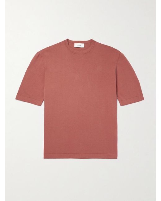 Lardini Red Cotton T-shirt for men