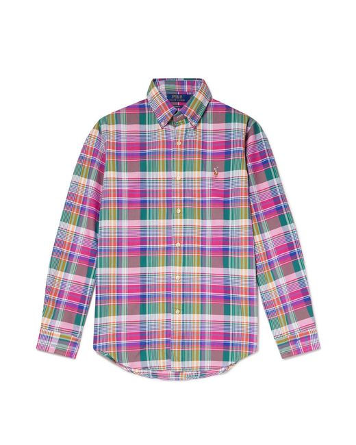 Polo Ralph Lauren Multicolor Logo-embroidered Checked Cotton-flannel Shirt for men