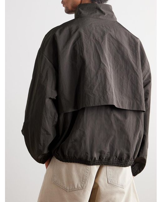 Agolde Gray Marshall Crinkled-Shell Bomber Jacket for men