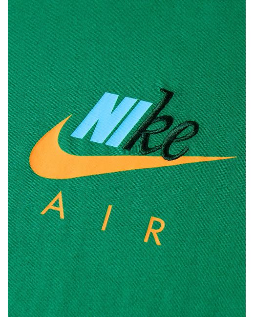 Nike Green Connect Slim-fit Logo-print Embroidered Cotton-jersey T-shirt for men