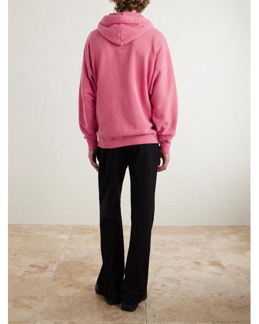 WTAPS パーカー ピンク SIZE 02 WTAPS Logo-appliqued Cotton-blend Jersey Hoodie in Pink for Men