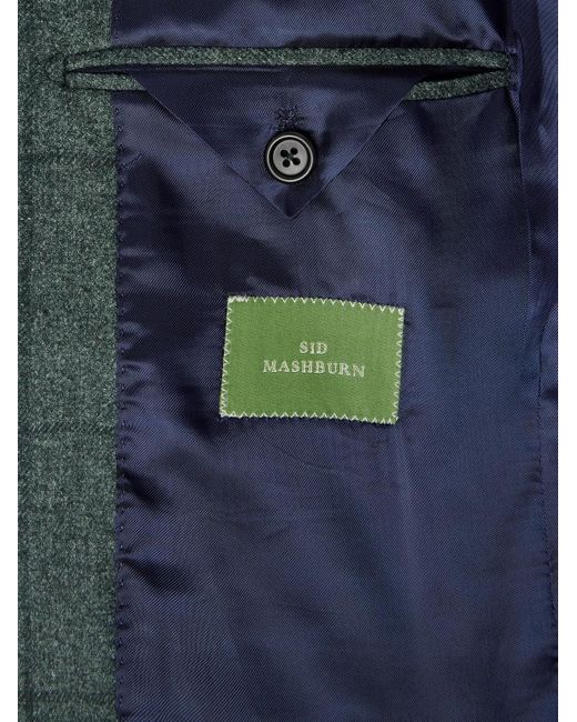 Sid Mashburn Green Virgil Checked Wool for men