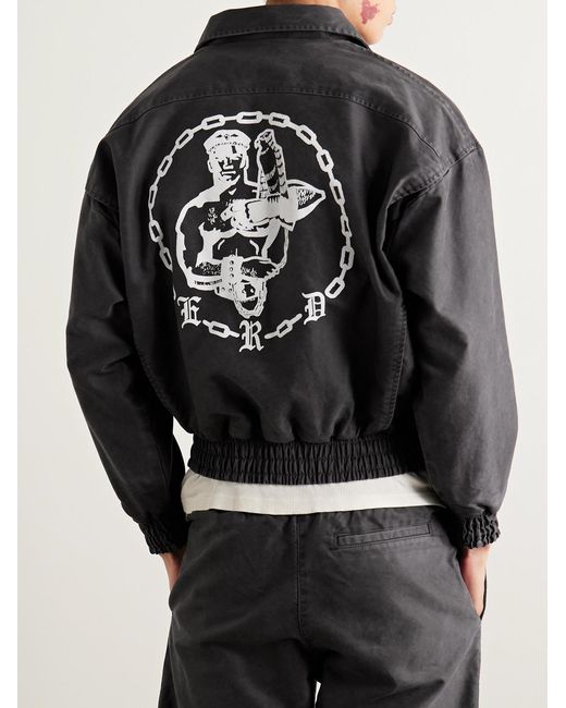 Enfants Riches Deprimes Black Enfant En Chaine Printed Cotton Track Jacket for men