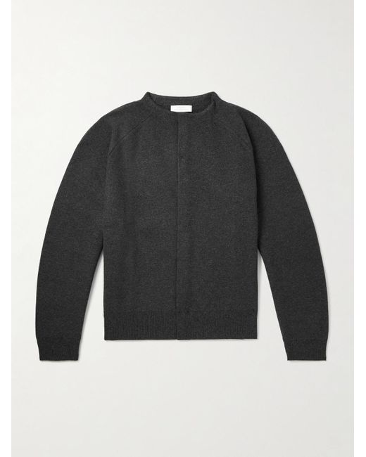 Amomento Black Knitted Cardigan for men