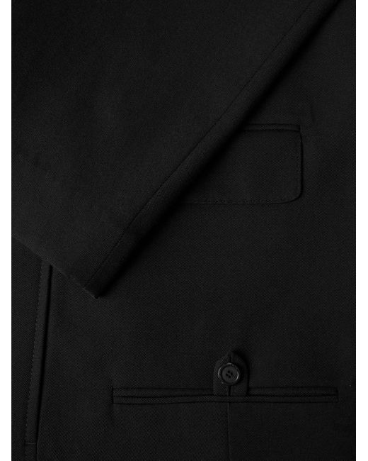 Balenciaga Doppelreihiges Oversized-Sakko aus Woll-Twill in Black für Herren