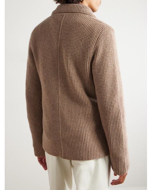 Rubinacci Natural Cashmere Cardigan for men