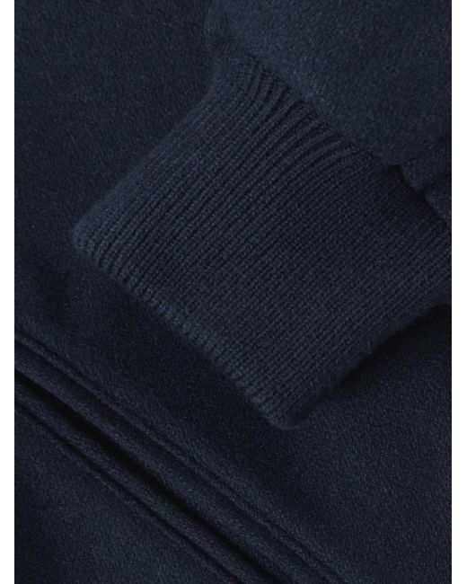 Pop Trading Co. Blue Striped Panelled Jersey Varsity Jacket for men