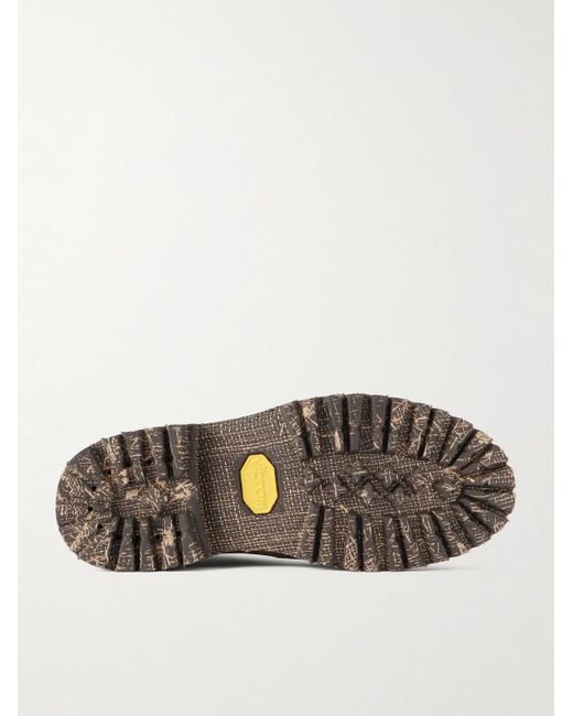 Visvim Natural Hi-folk Scout Moc Suede Boots for men