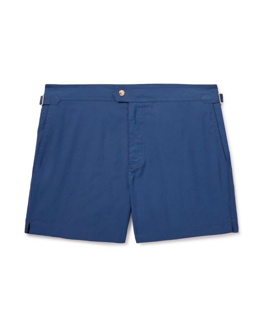 Tom Ford Blue Slim-fit Short-length Swim Shorts for men