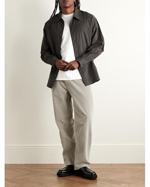 Agolde Gray Fusion Straight-Leg Cotton-Corduroy Trousers for men