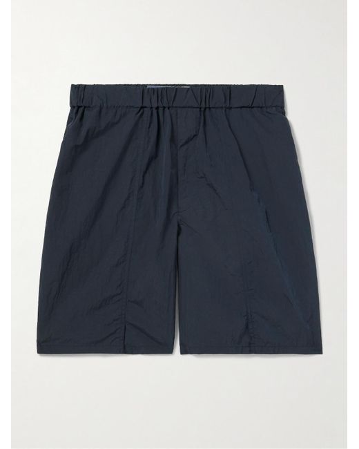 Blue Blue Japan Blue Straight-leg Taffeta Shorts for men